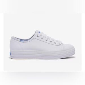 Keds Triple Kick White Leather Sneakers -8